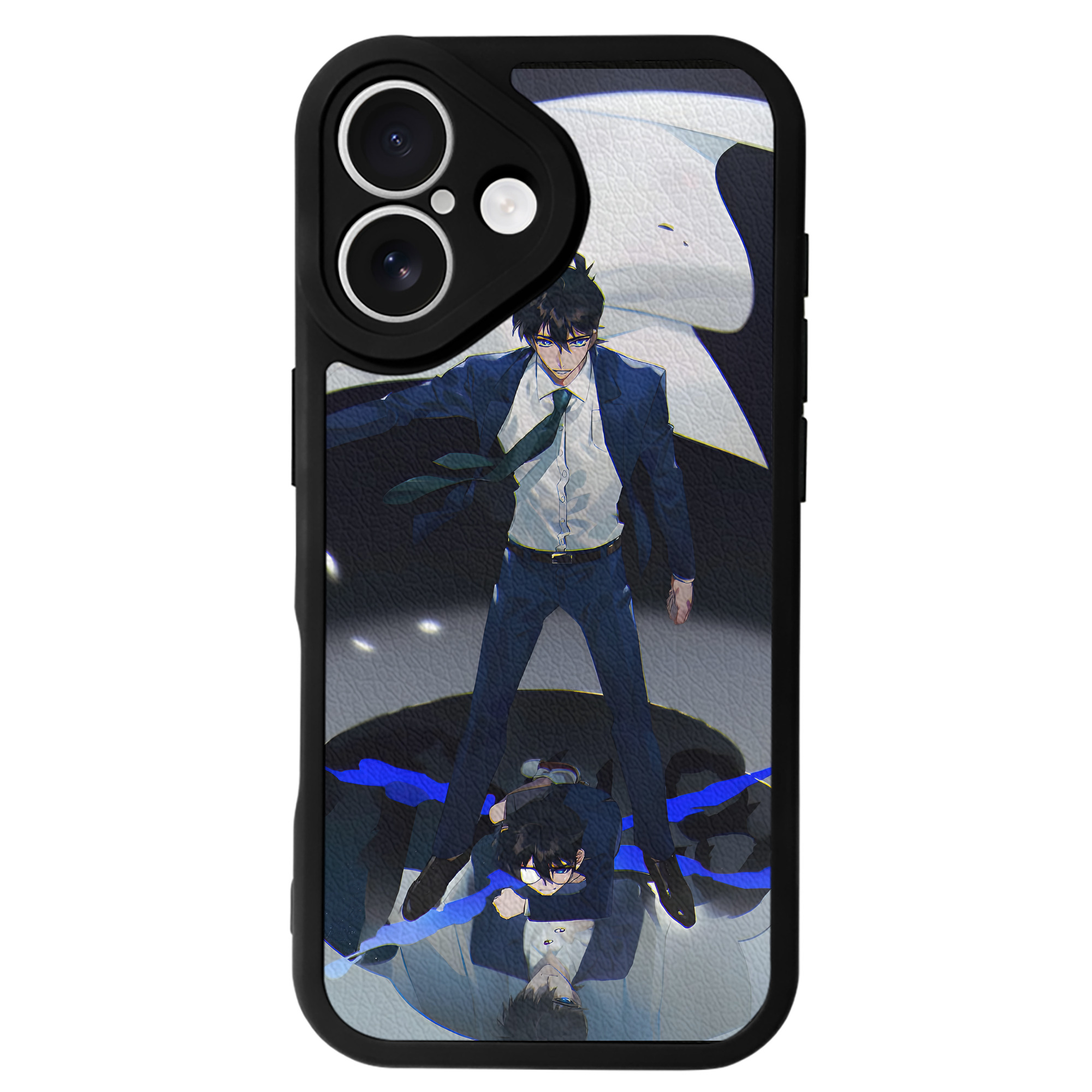 （画像用） 名探偵コナン Detective Conan 【iPhone 16シリーズ対応】シリコンスマホケース（レザー調） 材質：シリコン